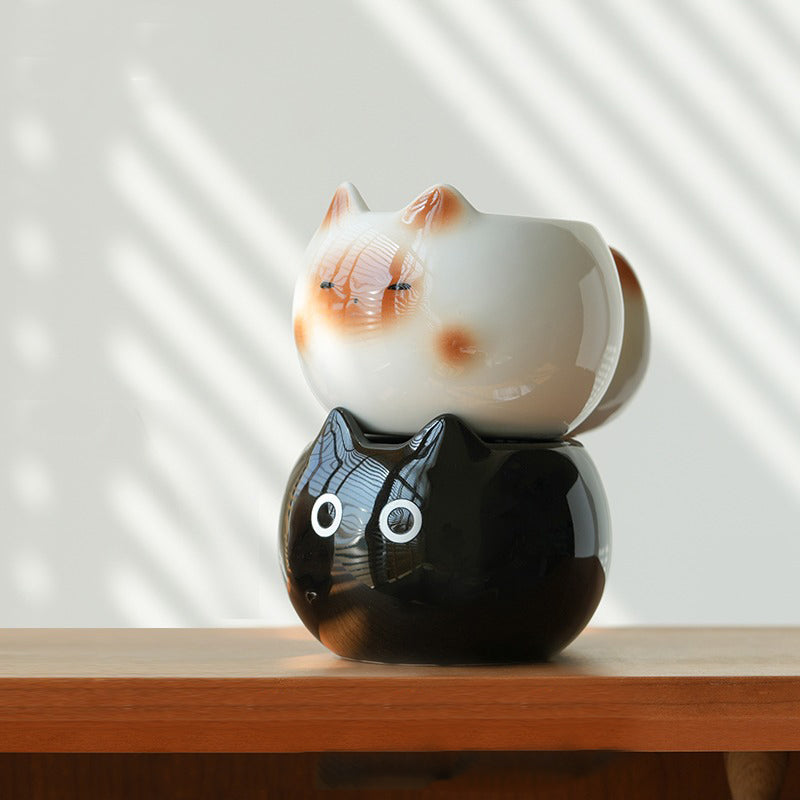 Lovely Cat-themed Ceramic Mug Ideal Gift