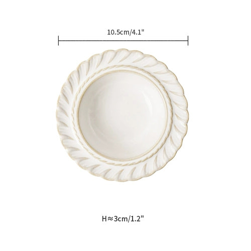 Vintage Delicate Rice Bowls Plates Saucer - PeauleyHome