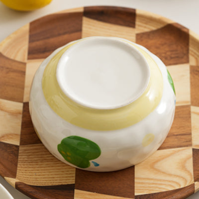 Underglazed Pretty Ceramic Bowls Plates Saucer Set