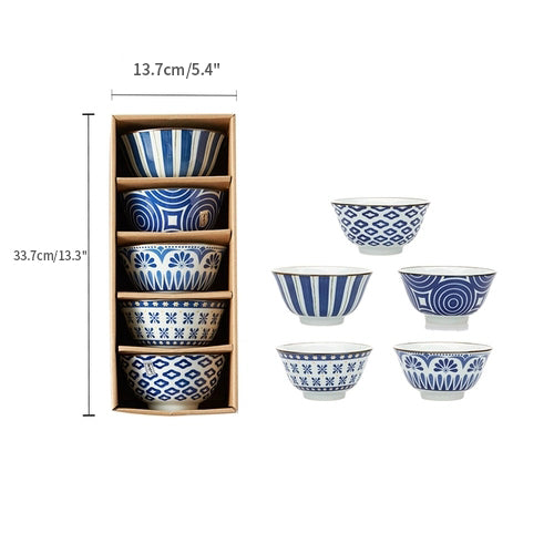 Japanese Style Cute Rabbit Tableware Ceramic Bowls Set - PeauleyHome