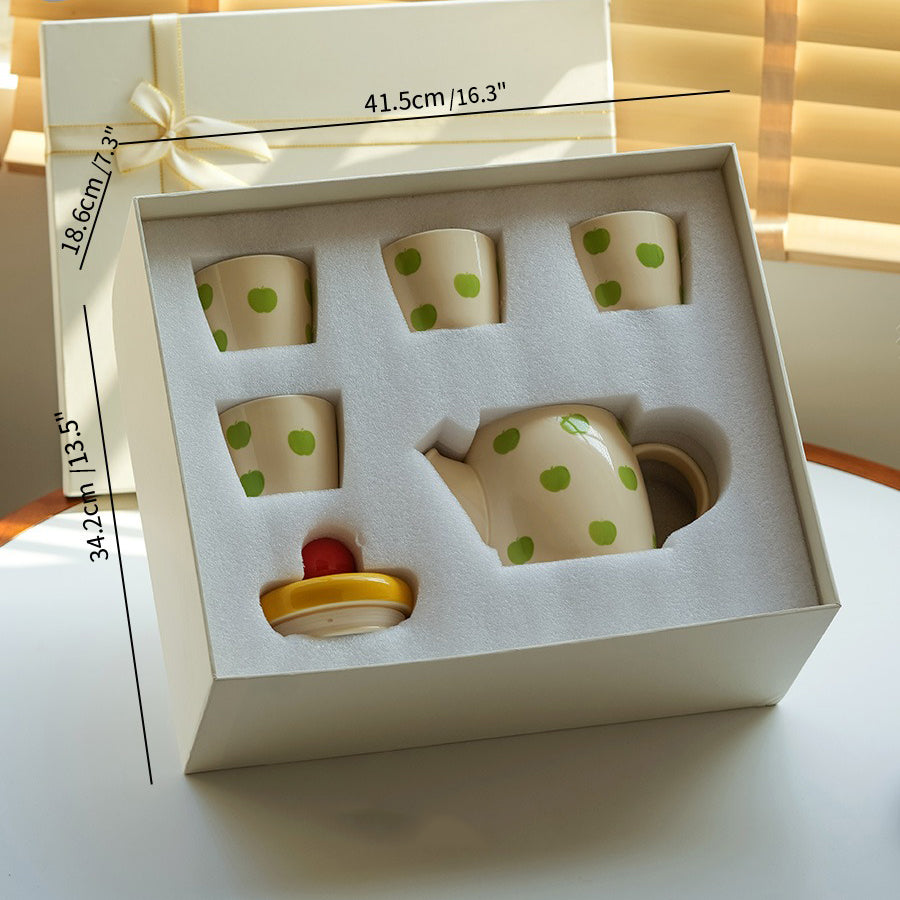 Large-capacity Ceramic Teapot Set of Six