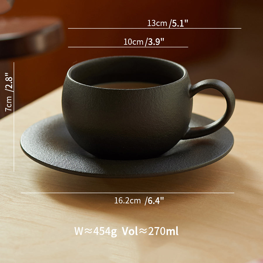 Vintage Ceramic Coffee Mug for Latte or Afternoon Tea Set