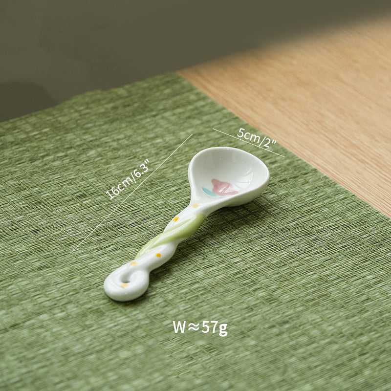 Adorable Underglazed Ceramic Plates Bowls Set