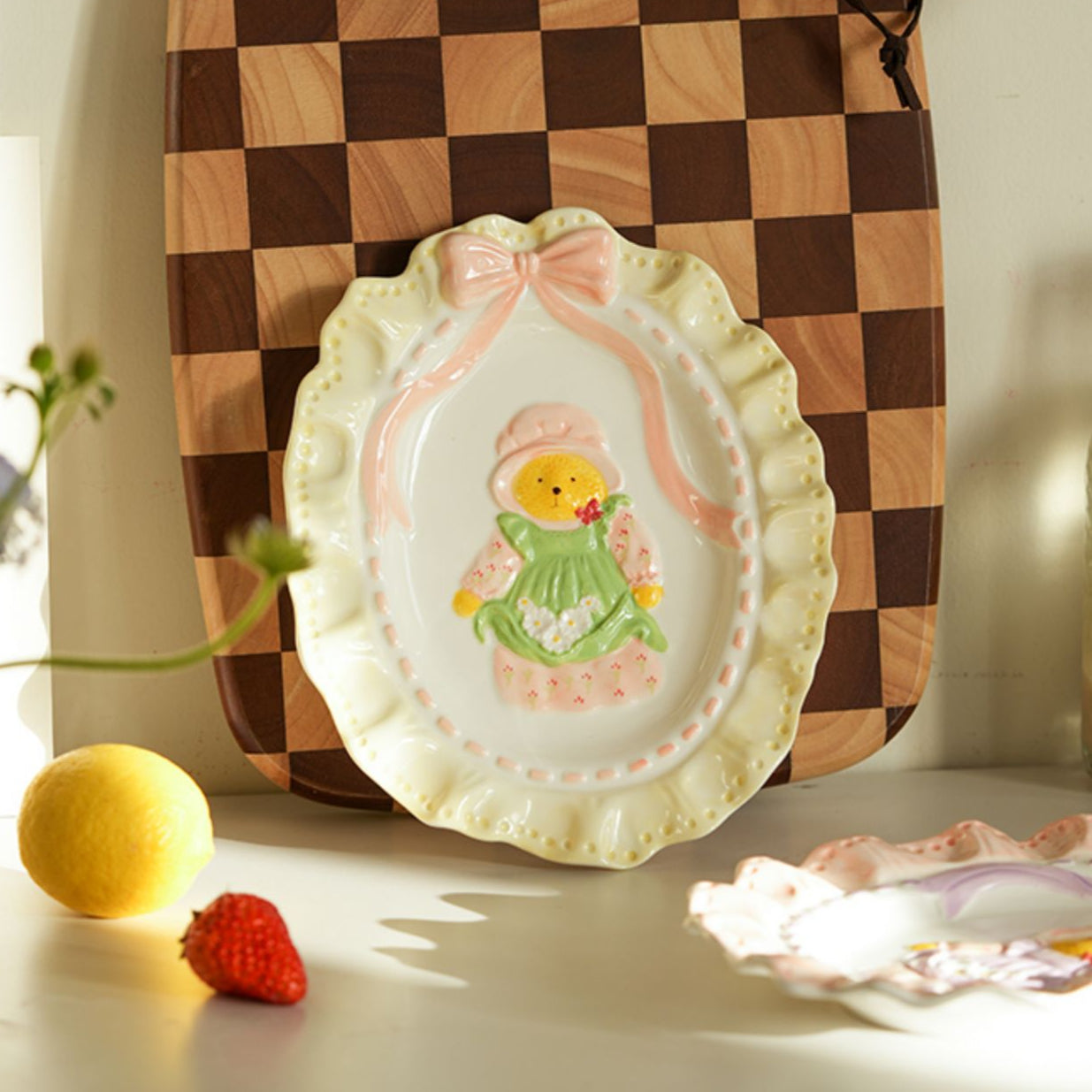 Exquisite Underglazed Ceramic Breakfast Plates