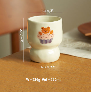 Original Cartoon Handmade Ceramic Cup Mug - PeauleyHome