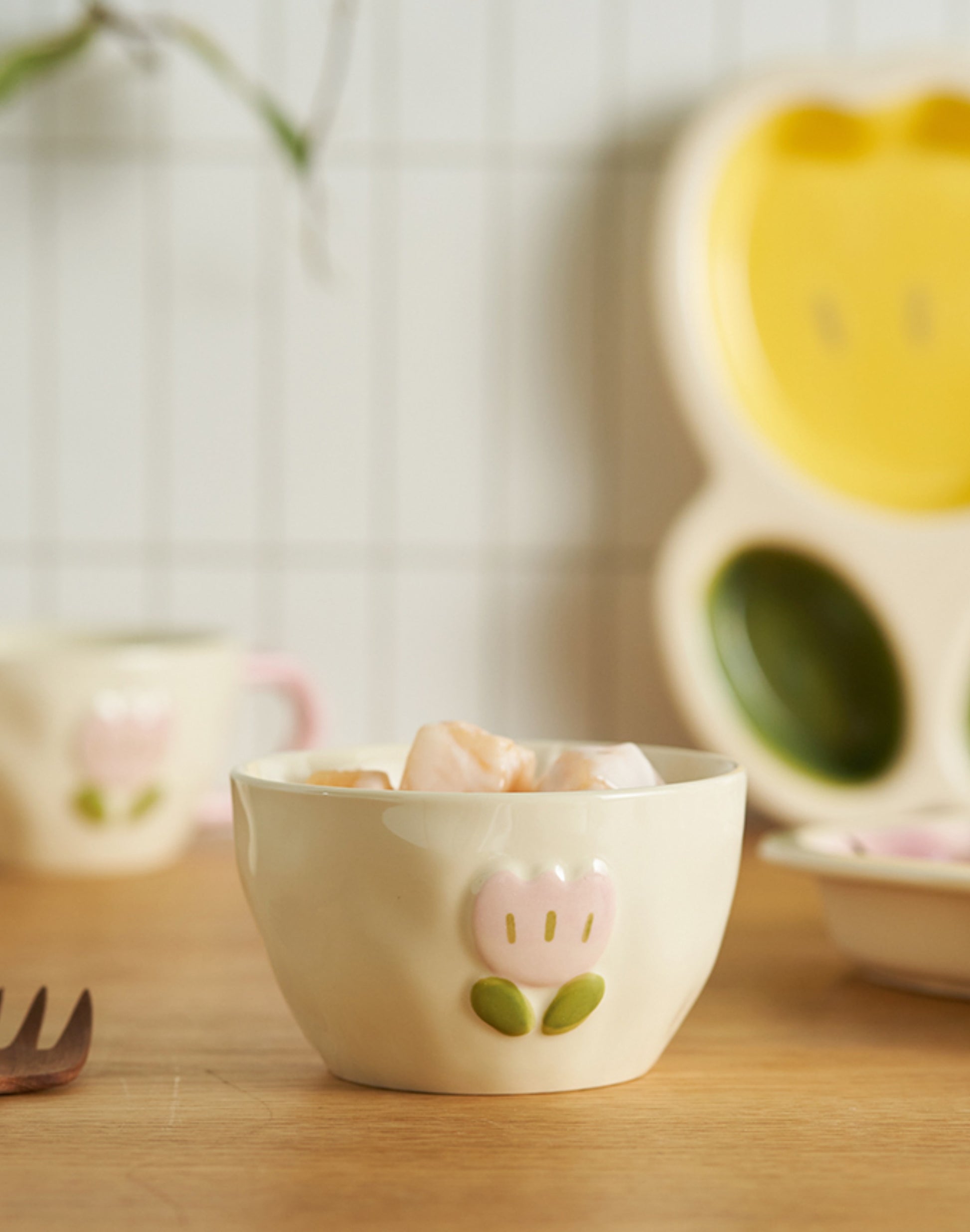 Adorable Ceramic Rice Bowls Tablewares Set - PeauleyHome