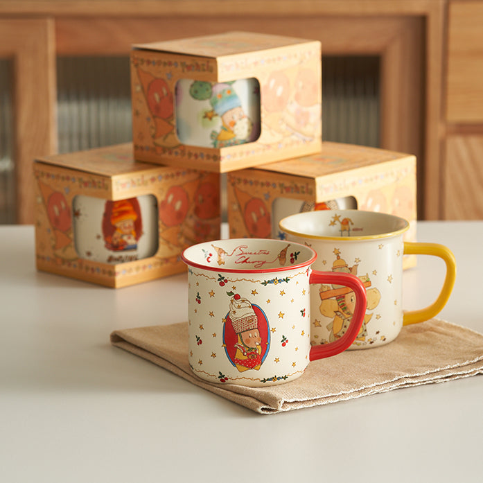 Designer Edition Twinkle Ceramics Lovers Mugs with Gift Box