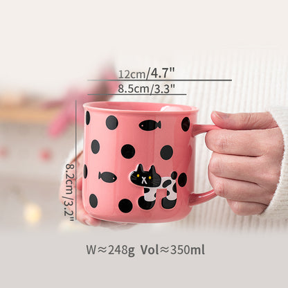 Lovely Cat-themed Bowls Plates Mugs Spoon