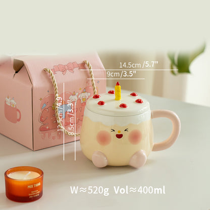 Cute Original Ceramic Mugs with Lids