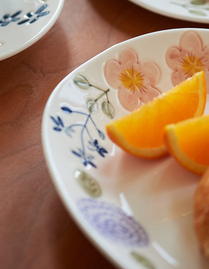 Delicate Cute Ceramic Plates Mugs for Tea Desserts - PeauleyHome