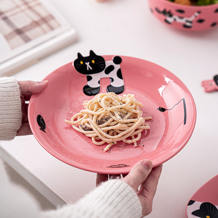 Lovely Cat-themed Bowls Plates Mugs Spoon