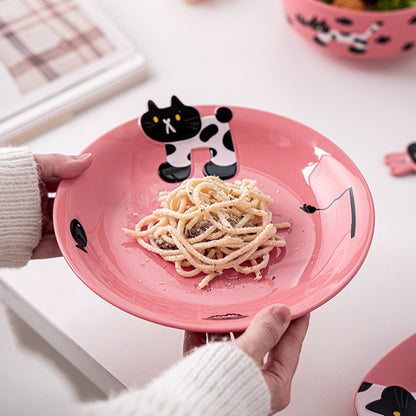 Lovely Cat-themed Bowls Plates Mugs Spoon