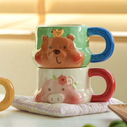 Cartoon Animals Ceramic Cute Coffee Mug