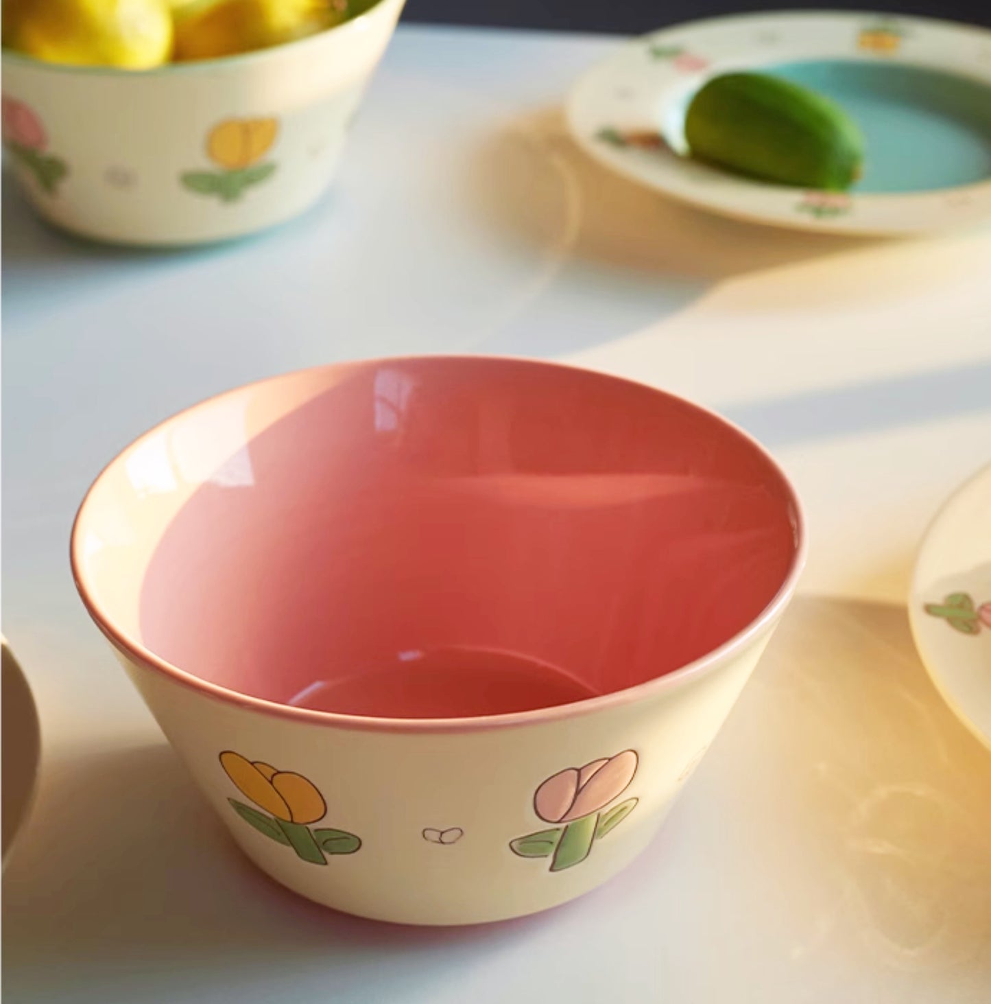 New Arrival Cute Floral Ceramic Bowls Plates - PeauleyHome