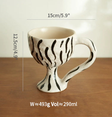 Handmade Ceramic Goblets Coffee Mugs - PeauleyHome