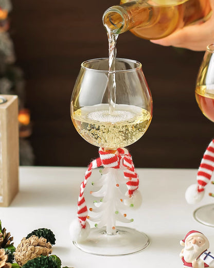 Christmas Series Glass Goblet Wineglass for Champagne