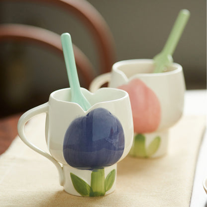 Original Adorable Tulips Ceramics Coffee Mugs