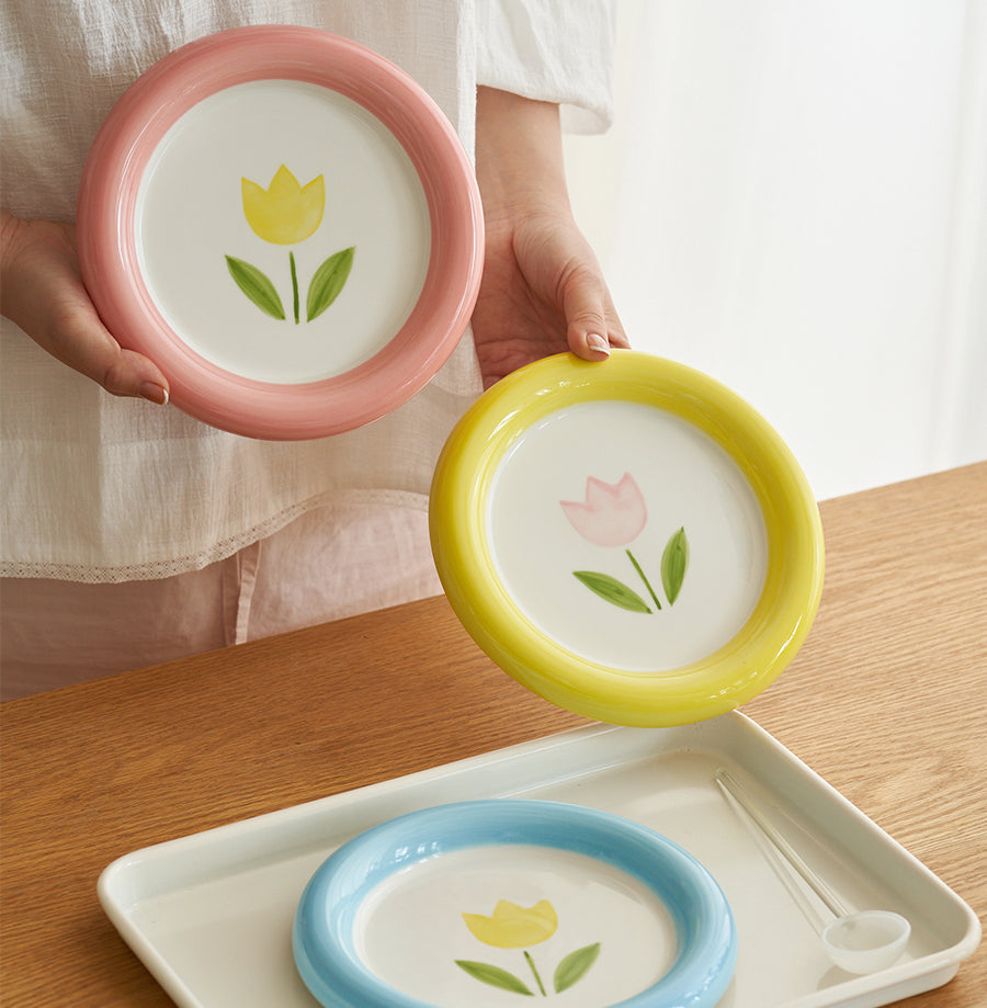 Adorable Ceramic Plates for Salad Fruits - PeauleyHome