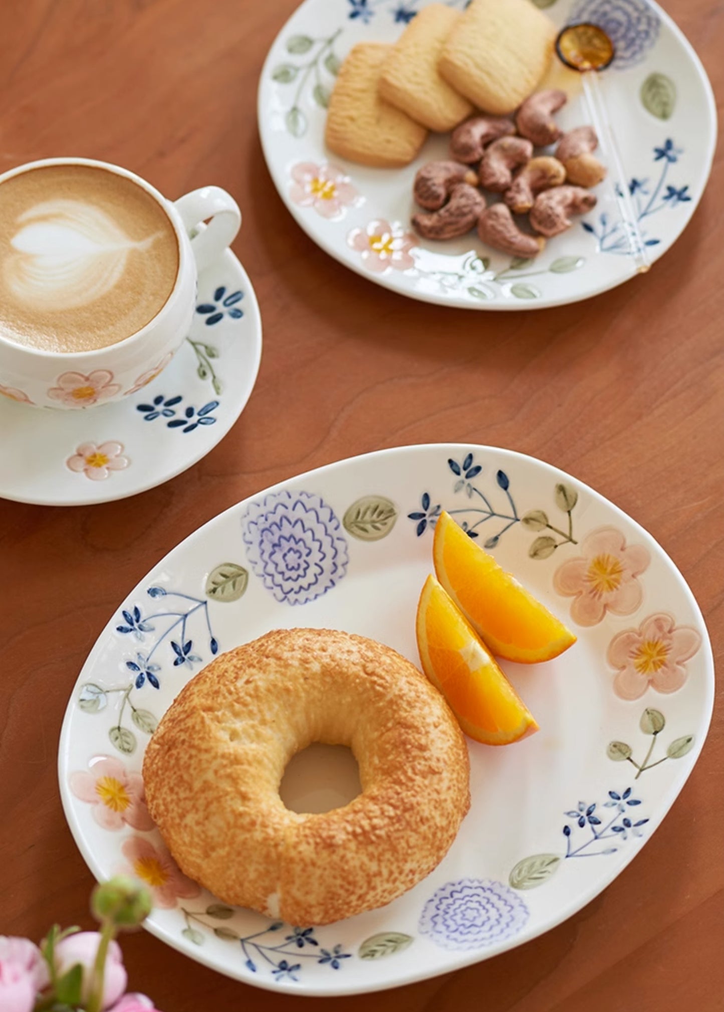 Delicate Cute Ceramic Plates Mugs for Tea Desserts - PeauleyHome