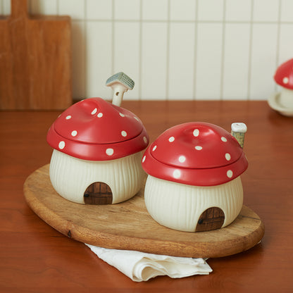 Original Mushroom Theme Ceramic Seasoning Pots - PeauleyHome