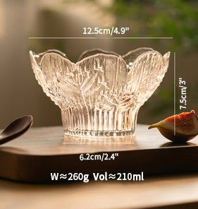 Original Embossed Glass Bowls for Salad Fruits - PeauleyHome