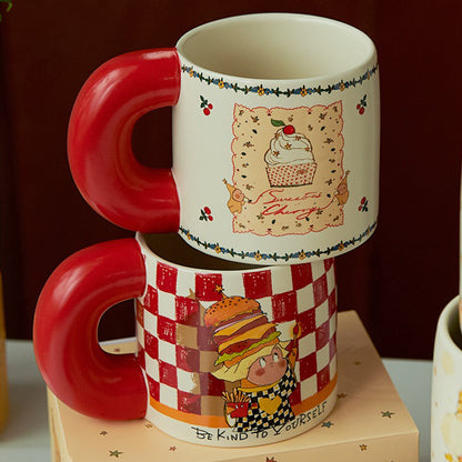 Designer Edition Twinkle Adorable Ceramic Mugs with Large Capacity