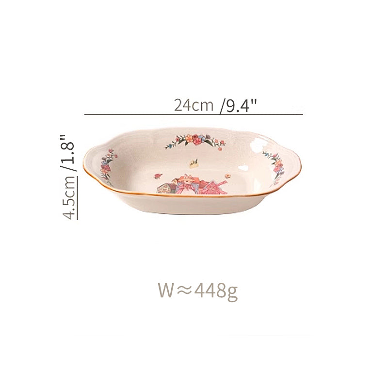 Pretty Ceramic Tablewares Bowls Plates Spoon Mug - PeauleyHome