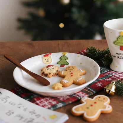 Premium Christmas Plates for Salad and Fruits