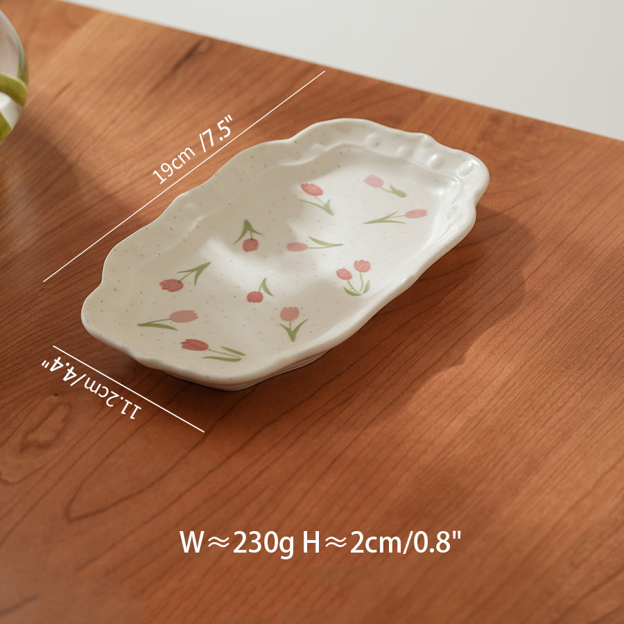 Beautiful Floral Ceramic Plates Bowls