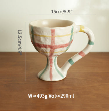 Handmade Ceramic Goblets Coffee Mugs - PeauleyHome