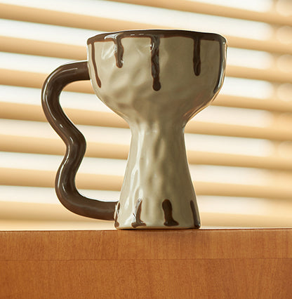 Original Handmade Irregular Ceramic Coffee Mugs goblets - PeauleyHome