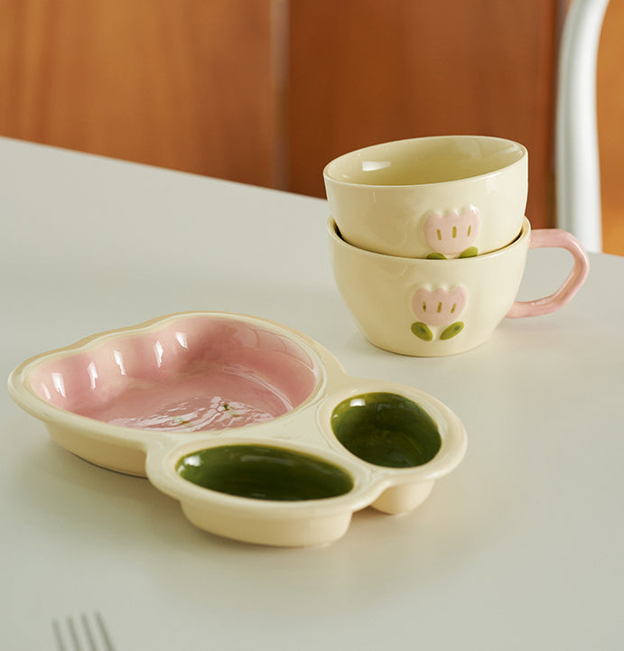 Adorable Ceramic Rice Bowls Tablewares Set - PeauleyHome