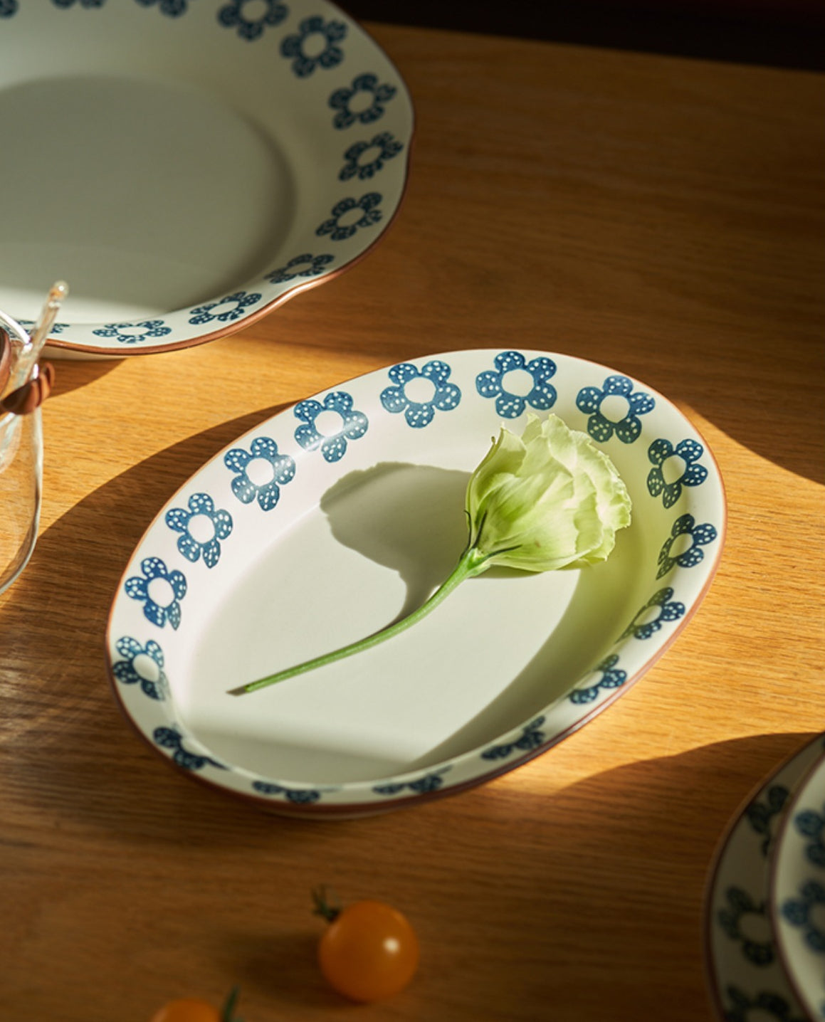 Pretty Floral Steak Plates Bowls New Arrival - PeauleyHome