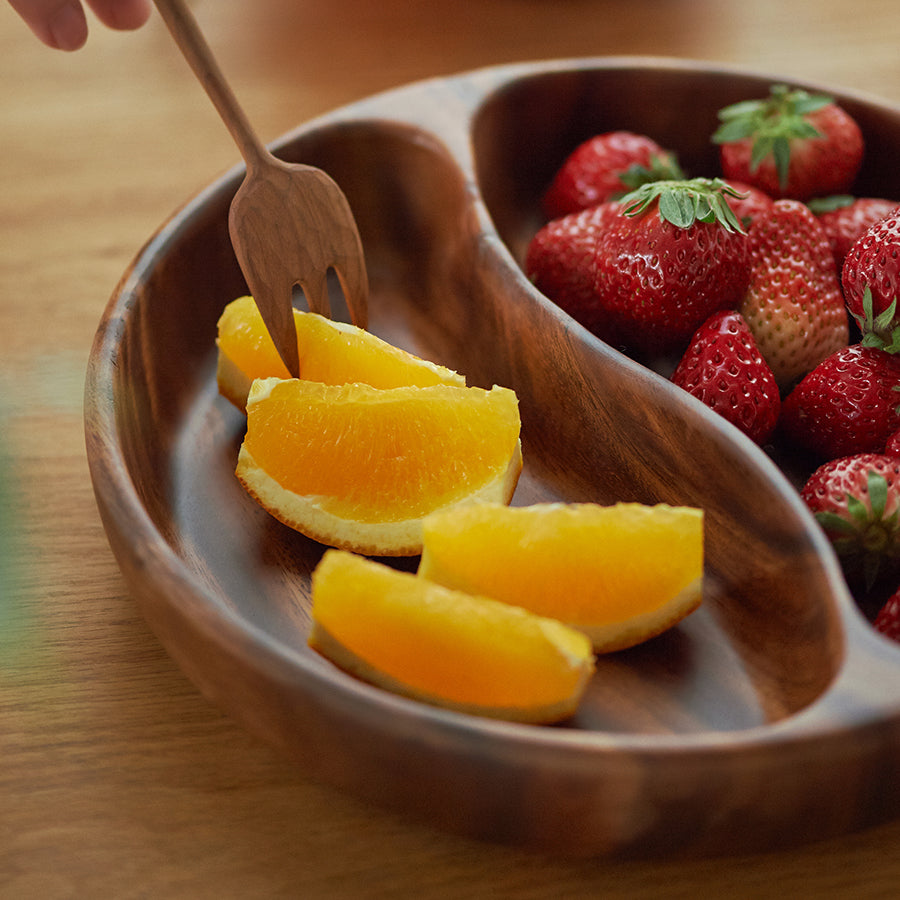 Delicate Wooden Tray for Fruits Desserts