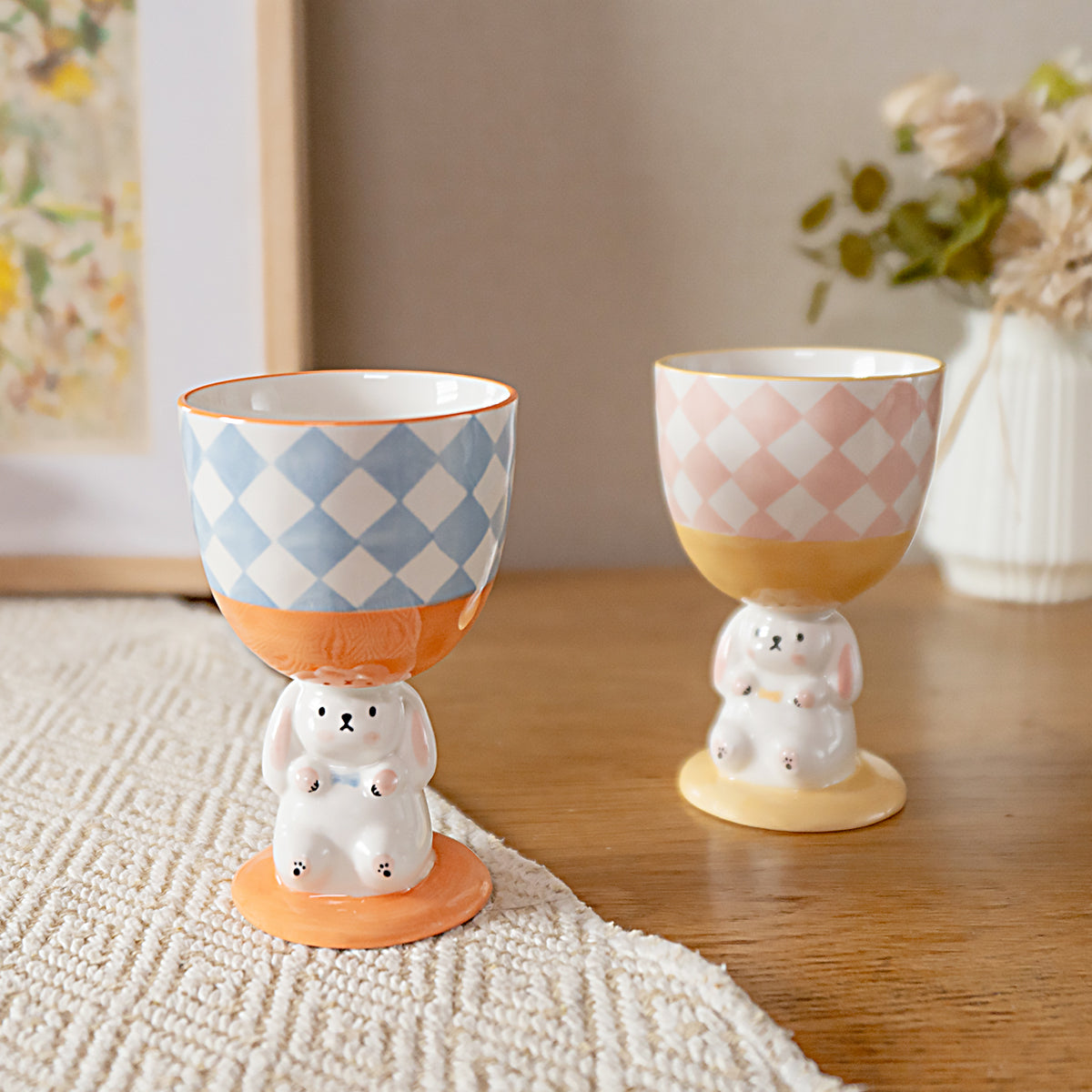 Novelty Bunny Cup Lovely Ceramic Mug Goblet Ideal Gifts - PeauleyHome