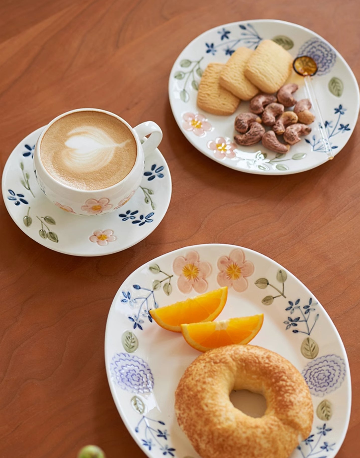 Delicate Cute Ceramic Plates Mugs for Tea Desserts - PeauleyHome