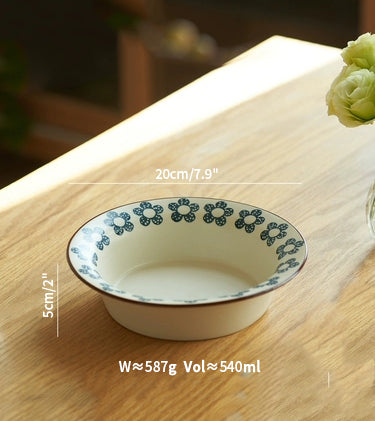 Pretty Floral Steak Plates Bowls New Arrival - PeauleyHome