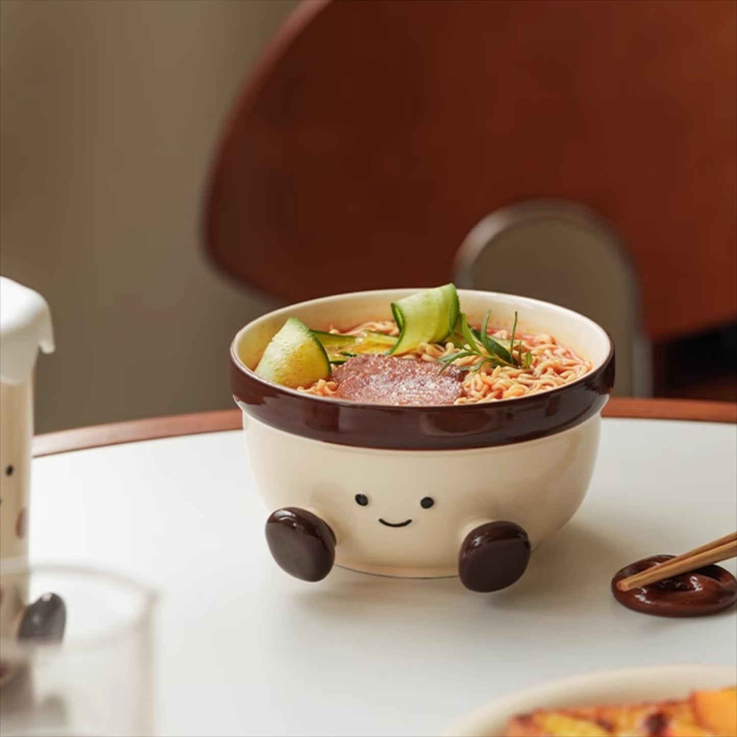 Cute Underglazed Ceramic Cup Bowl Plate