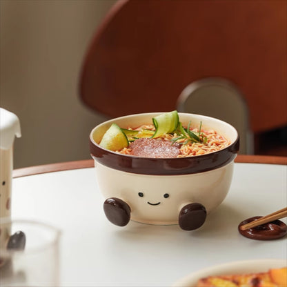 Cute Underglazed Ceramic Cup Bowl Plate