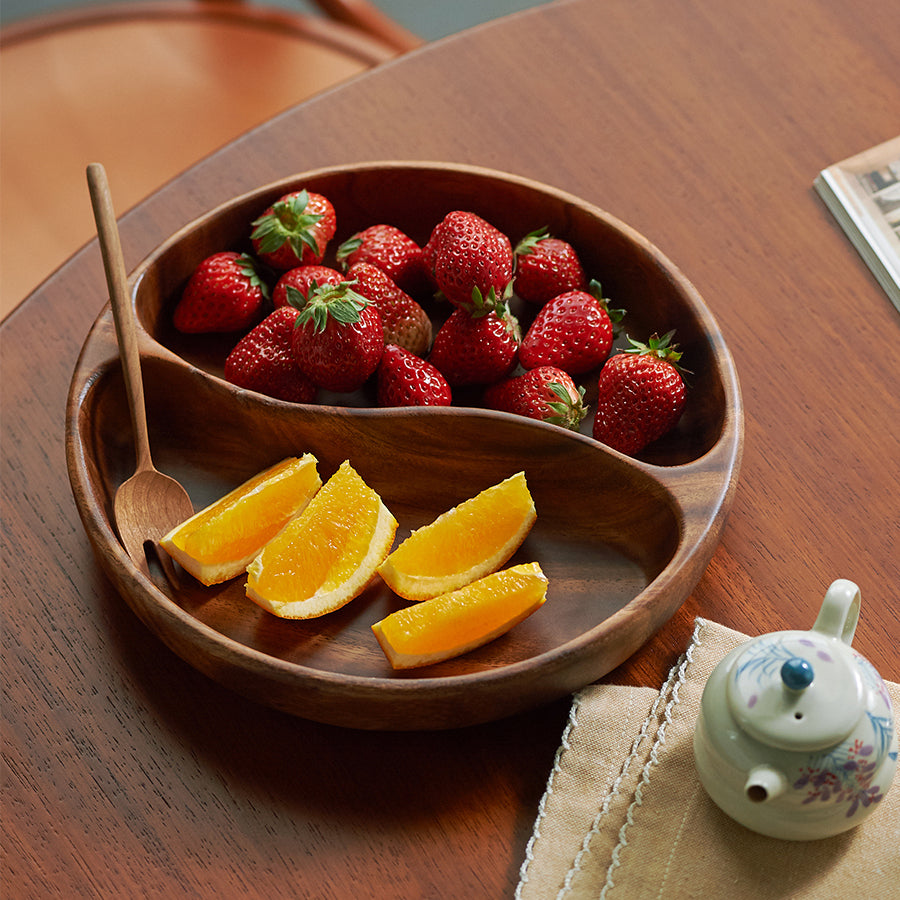 Delicate Wooden Tray for Fruits Desserts