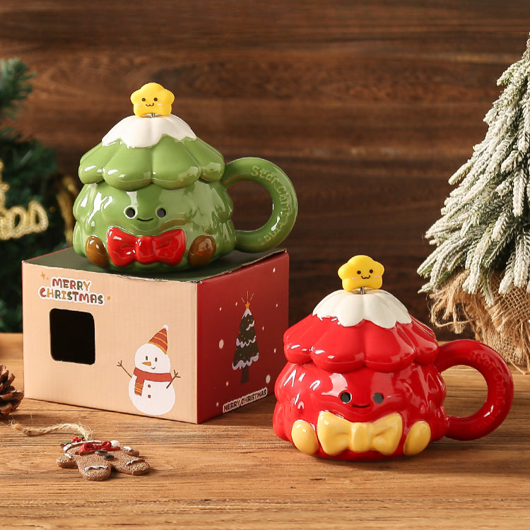 Great Christmas Gift Ceramic Mug with Lid