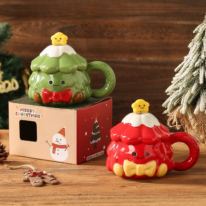 Great Christmas Gift Ceramic Mug with Lid
