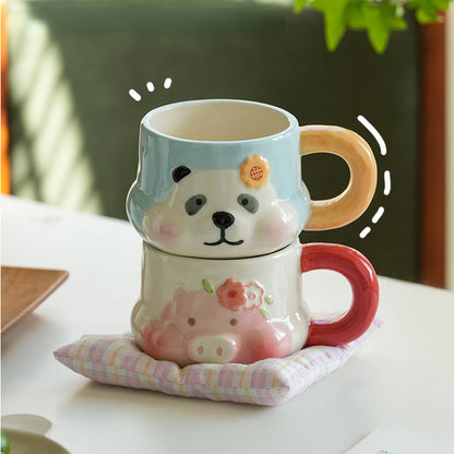 Cartoon Animals Ceramic Cute Coffee Mug