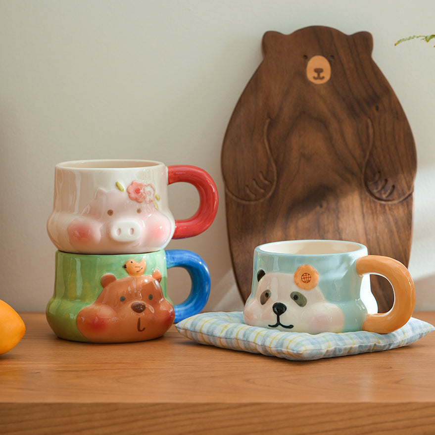 Cartoon Animals Ceramic Cute Coffee Mug