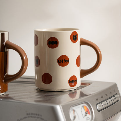 Fancy Ceramic Mug for Coffee Tea Milk