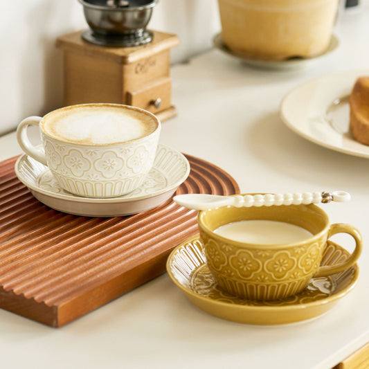 Vintage Ceramic Mug and Saucer for Afternoon Tea