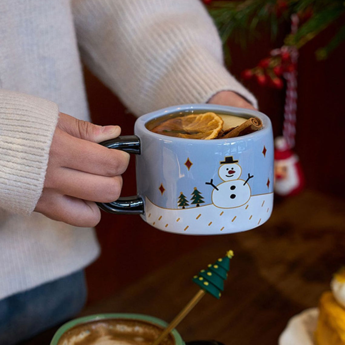 Original Christmas Gift Snowman Ceramic Mug