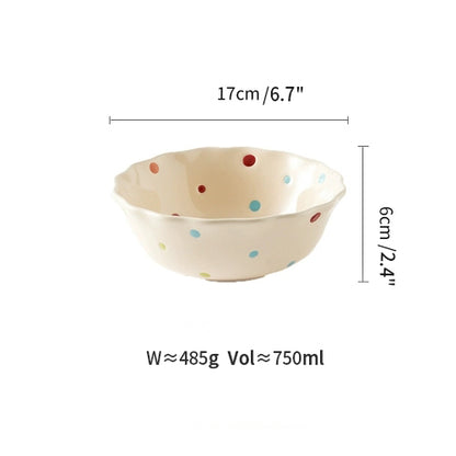 Ceramic Bowl for Salad Fruit Breakfast - PeauleyHome