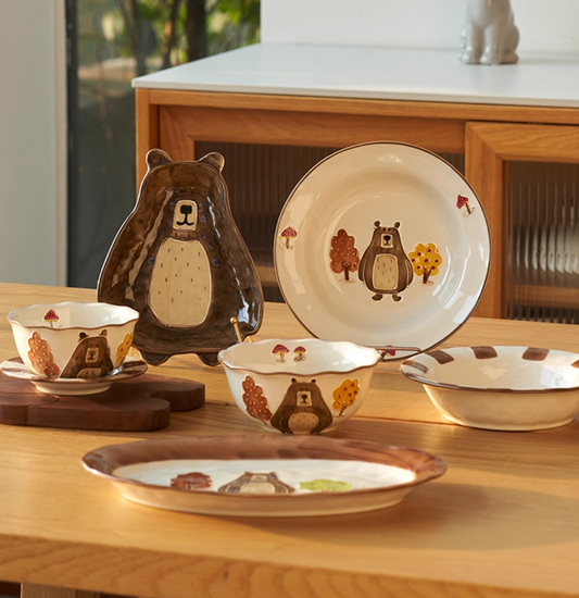 Exquisite Ceramic Cartoon Underglazed Plates