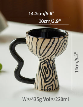 Original Handmade Irregular Ceramic Coffee Mugs goblets - PeauleyHome